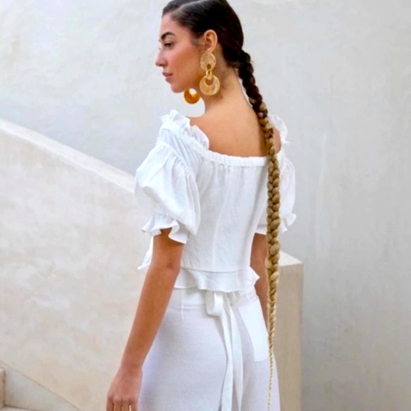 Cult Gaia Kiki Silk/Cotton Blouse - Picture 3 of 8